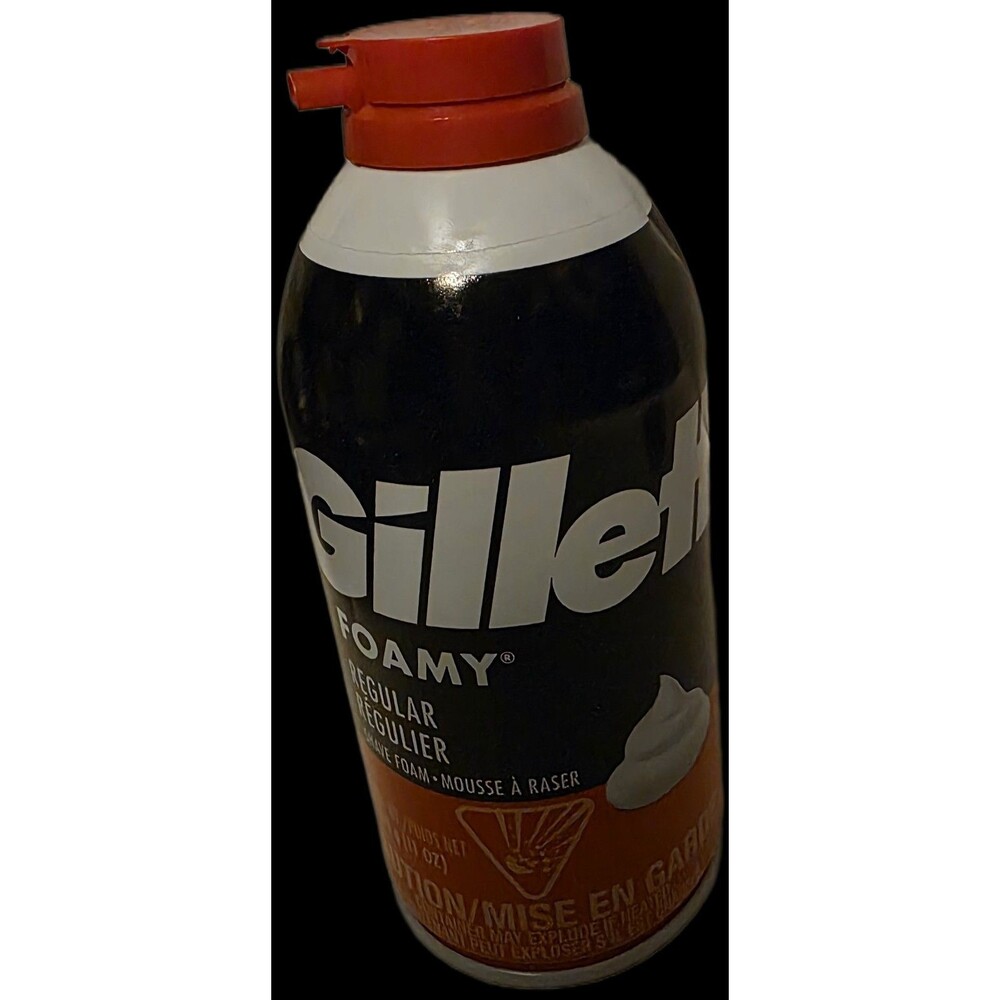 Gillette Foamy Shave Foam, Regular, 311 g (11 Oz) NEW